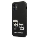 Karl Lagerfeld KLHCP12SPCUSKCBK iPhone 12 mini 5,4" black hardcase Ikonik Karl & Choupette - imagine 2