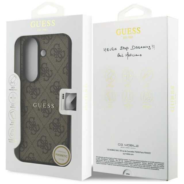 Case Guess 4G Classic MagSafe for Samsung Galaxy Z Fold7 brown - imagine 8