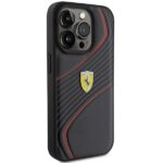 Ferrari FEHCP15LPTWK iPhone 15 Pro 6.1" black hardcase Twist Metal Logo - imagine 4
