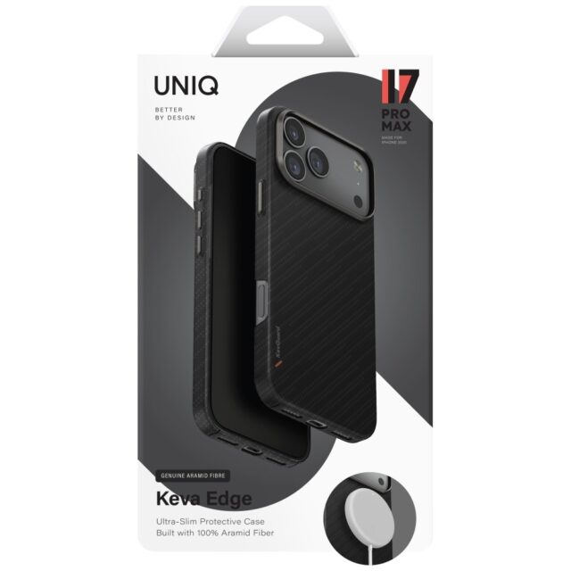 Case UNIQ Keva EDGE for iPhone 17 Pro Max     Magclick Charging black - imagine 6