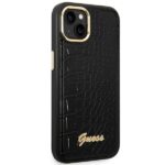 Guess GUHCP14SHGCRHK iPhone 14 / 15 / 13 6.1" black hardcase Croco Collection - imagine 4