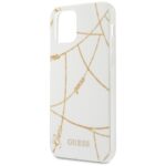 Guess GUHCP12LPCUCHWH iPhone 12 Pro Max 6,7"  white hardcase Gold Chain Collection - imagine 5