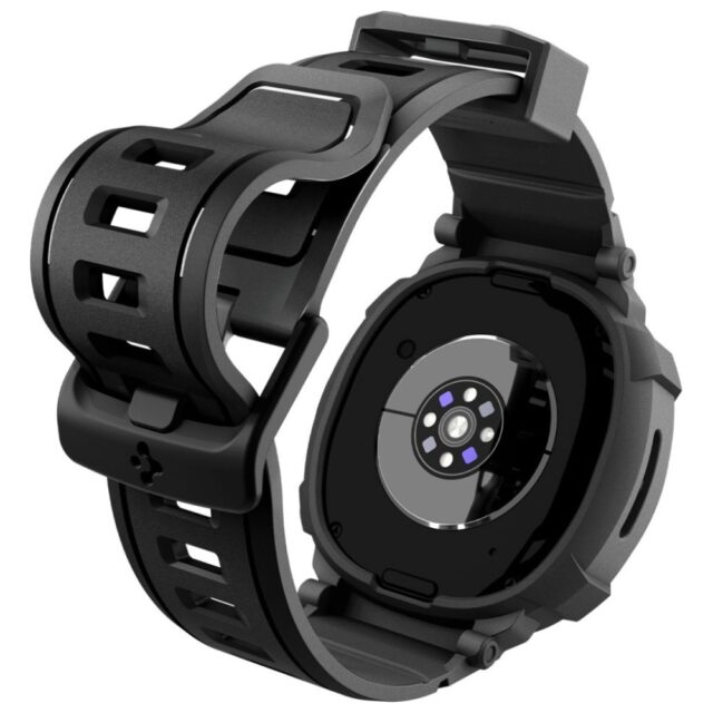 Pasek Spigen Rugged Armor Pro do Samsung  Galaxy Watch 8 44mm czarny - imagine 6
