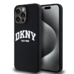 DKNY DKHMP13XSNYACH iPhone 13 Pro Max 6.7" black hardcase Liquid Silicone White Printed Logo MagSafe
