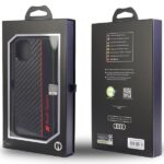Audi Carbon Fiber Stripe iPhone 12 / 12 Pro 6.1" black hardcase AUS-TPUPCIP12P-R8/D1-BK - imagine 5
