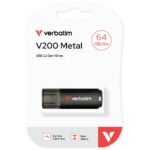 Pendrive Verbatim V200 64GB USB-A black 30211 - imagine 3