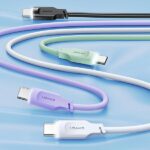 USAMS cable USB-C 6A 1.2m Port Display Fast Charging Lithe Series purple SJ568USB03 (US-SJ568) - imagine 2