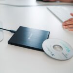 Slimline CD/DVD USB-C + USB-C/USB-C to USB-A 3.2 cable black 43886 - imagine 3