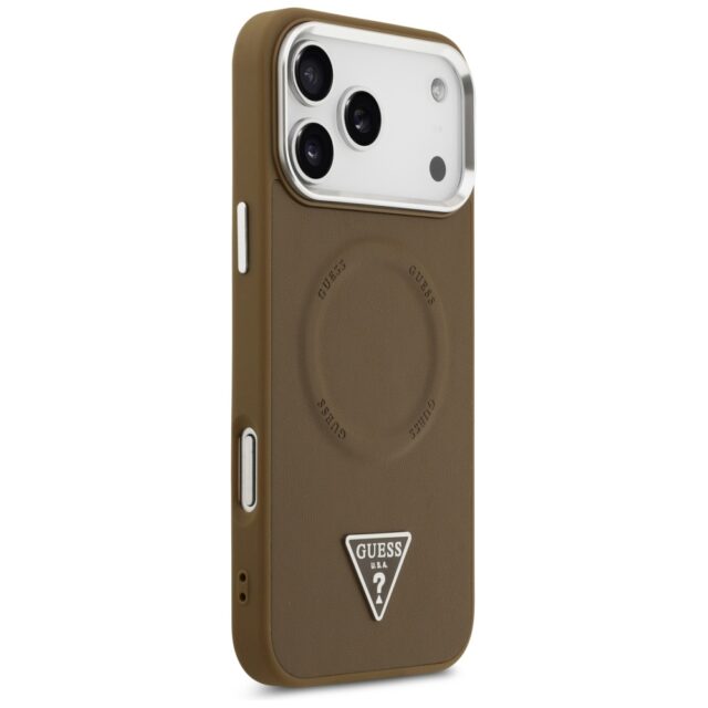 Guess Triangle Logo MagSafe case for iPhone 17 Pro Max brown - imagine 4