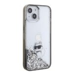 Karl Lagerfeld KLHCP15SLKCNSK iPhone 15/ 14 / 13 6.1" transparent hardcase Liquid Glitter Choupette - imagine 4