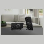 UNIQ Gripfit Premium 360 Magnetic Mount&Kickstand Magnetic Holder carbon black - imagine 4