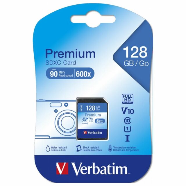 Verbatim Memory Card Premium U1 SDXC 128GB V10 Black 44025 - imagine 2