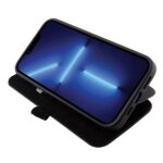 BMW BMBKP15X22RDPK iPhone 15 Pro Max 6.7" black bookcase Leather Textured & Stripe - imagine 6