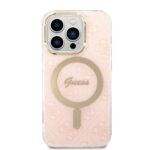 Guess Set GUBPP14LH4EACSP Case+ Charger iPhone 14 Pro 6,1" pink hard case 4G Print MagSafe - imagine 3
