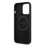 BMW BMHMP13LSLBLBK iPhone 13 Pro / 13 6.1" black hardcase Silicone Signature Logo Magsafe - imagine 7
