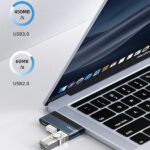 USAMS HUB Adapter USB 2.0/USB 3.0/USB-C grey SJ490HUB01 (US-SJ490) - imagine 5
