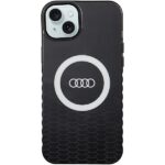 Audi IML Big Logo MagSafe Case iPhone 15 Plus / 14 Plus 6.7" black hardcase AU-IMLMIP15M-Q5/D2