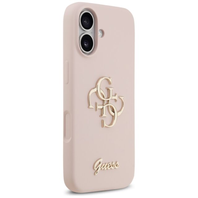 Guess Silicone Big 4G Script Case for iPhone 17 Pink - imagine 4