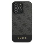 Guess GUHCP13LG4GLGR iPhone 13 Pro / 13 6,1" grey hardcase 4G Stripe Collection - imagine 3