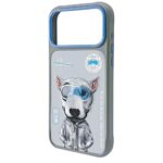 Case Nimmy Cool&Cute 2.0 Dog for iPhone   17 Pro Max grey - imagine 6