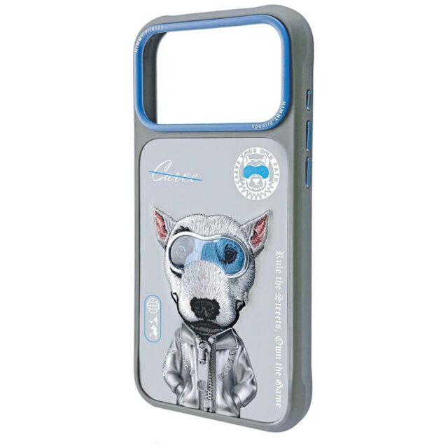 Case Nimmy Cool&Cute 2.0 Dog for iPhone   17 Pro Max grey - imagine 6