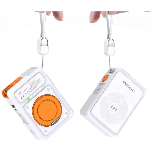 Hybrid charger 4smarts 6-in-1 USB-C/USB-A PD 22.5W with 10,000 mAh power bank, Qi wireless charging, - imagine 6