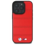 BMW BMHMP16X23PUSPR iPhone 16 Pro Max 6.9" red hardcase M Perforated And Stitched Line MagSafe - imagine 2