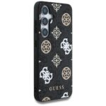 Case Guess 4G Printed Colored Peony Pattern MagSafe to Samsung Galaxy S25 black - imagine 4