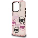 Case Karl Lagerfeld IML Multi K&C Head Pattern for iPhone 16 Pro Max pink - imagine 6