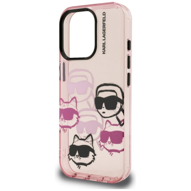 Case Karl Lagerfeld IML Multi K&C Head Pattern for iPhone 16 Pro Max pink - imagine 6