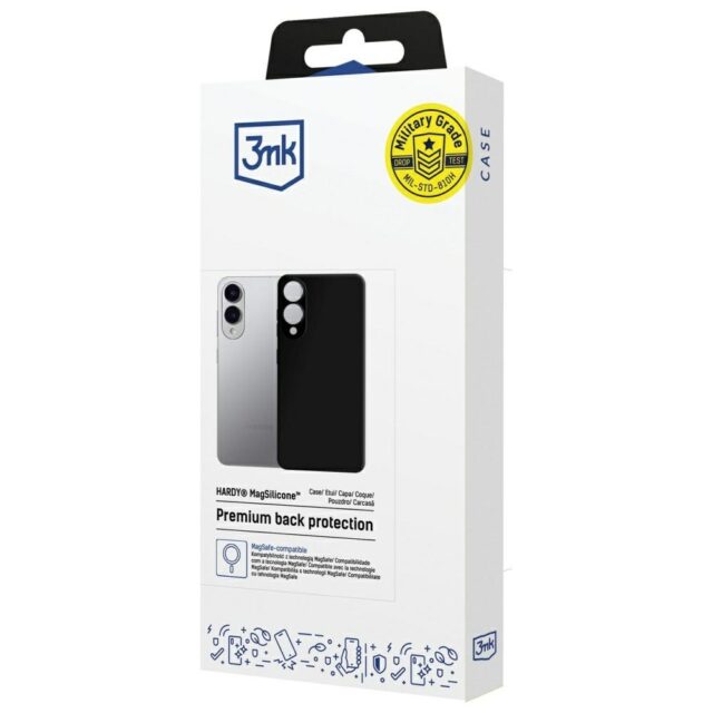 3MK Hardy MagSilicone Case for Samsung Galaxy S25 Edge Black - imagine 9