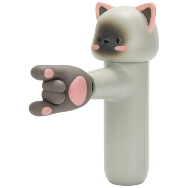Mini massage gun 4smarts ACECOOL Cat light gray - imagine 7