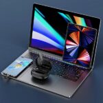 USAMS wireless lavalier microphone ENC 2.4G USB-C + 2x adapter ZB247 - imagine 9