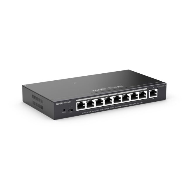Ruijie Reyee RG-ES209GC-P | Switch | 9x RJ45 1000Mb/s, 8x PoE+, 120W, cloud management - imagine 2