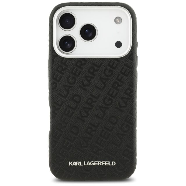 Karl Lagerfeld FW Stamped Karl MagSafe Case for iPhone 17 Pro Black - imagine 3