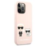 Karl Lagerfeld KLHCP13LSSKCI iPhone 13 Pro / 13  6,1" hardcase light pink Silicone Karl - imagine 4