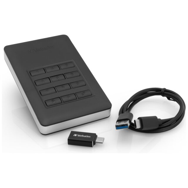 Portable external HDD Verbatim Store n Go with keyboard 2TB black 53403 - imagine 5