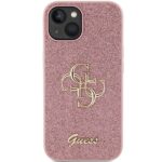 Guess GUHCP15SHG4SGP iPhone 15 / 14 / 13 6.1" pink hardcase Glitter Script Big 4G - imagine 3
