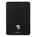 Karl Lagerfeld KLFC12OKMK iPad 12.9" Pro 2021 Book Cover black Saffiano Karl Iconic