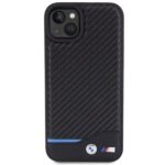BMW BMHCP15M22NBCK iPhone 15 Plus / 14 Plus 6.7" black Leather Carbon - imagine 3