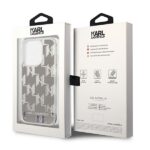Karl Lagerfeld KLHCP14LLMNMS iPhone 14 Pro 6,1" hardcase silver Liquid Glitter Monogram - imagine 8