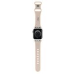 Hello Kitty Strap HKAWMSCHBLE Apple Watch 38/40/41mm Beige Strap Silicone Kitty Head - imagine 2