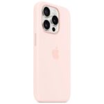 Etui Apple MT1U3ZM/A iPhone 15 Pro Max 6.7" MagSafe jasnoróżowy/light pink Silicone Case - imagine 2