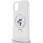 Karl Lagerfeld KLHMN61HMRSKCH iPhone 11/ Xr 6.1" white hardcase Ring Stand Karl&Choupettte Mag - imagine 6
