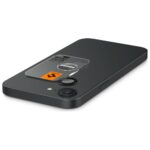 Camera cover Spigen Optik Pro Glas.TR  "EZ FIT" Camera Protector 2pcs for iPhone 16e black - imagine 5
