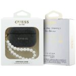Case Guess 4G Pearl Strap for AirPods Pro 3 black - imagine 4