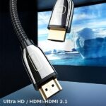 USAMS Kabel HDMI - HDMI 2.1 U67 3m 8Kczarny/black Ultra HD SJ498HD01 (US-SJ498) - imagine 2
