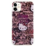 Hello Kitty HKHCN61HDGPTP iPhone 11 / Xr 6.1"pink hardcase IML Tags Graffiti - imagine 3