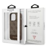 Guess GUHCP13XG4GLBR iPhone 13 Pro Max 6,7" brown hard case 4G Stripe Collection - imagine 8