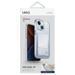 UNIQ etui Air Fender ID iPhone 15 / 14 /13 6.1" nude transparent Cardslot - imagine 2